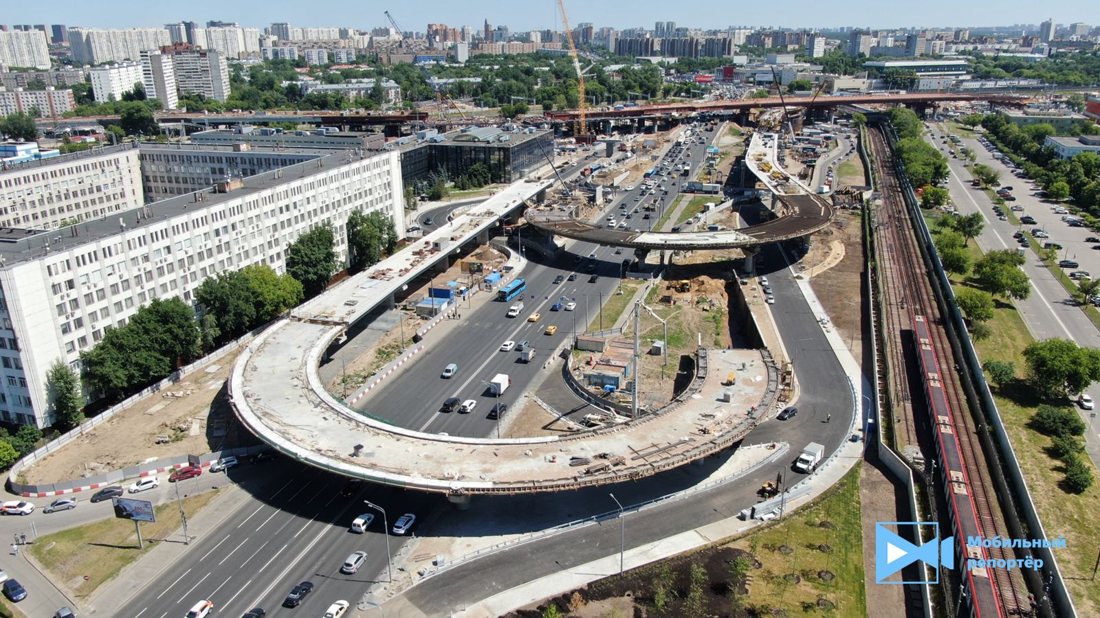 Московский скоростной диаметр. Юго Восточная хорда. Развязки. Развязки дорог. Развязки Москвы.