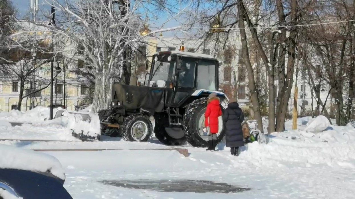 Лефортово уборка снега