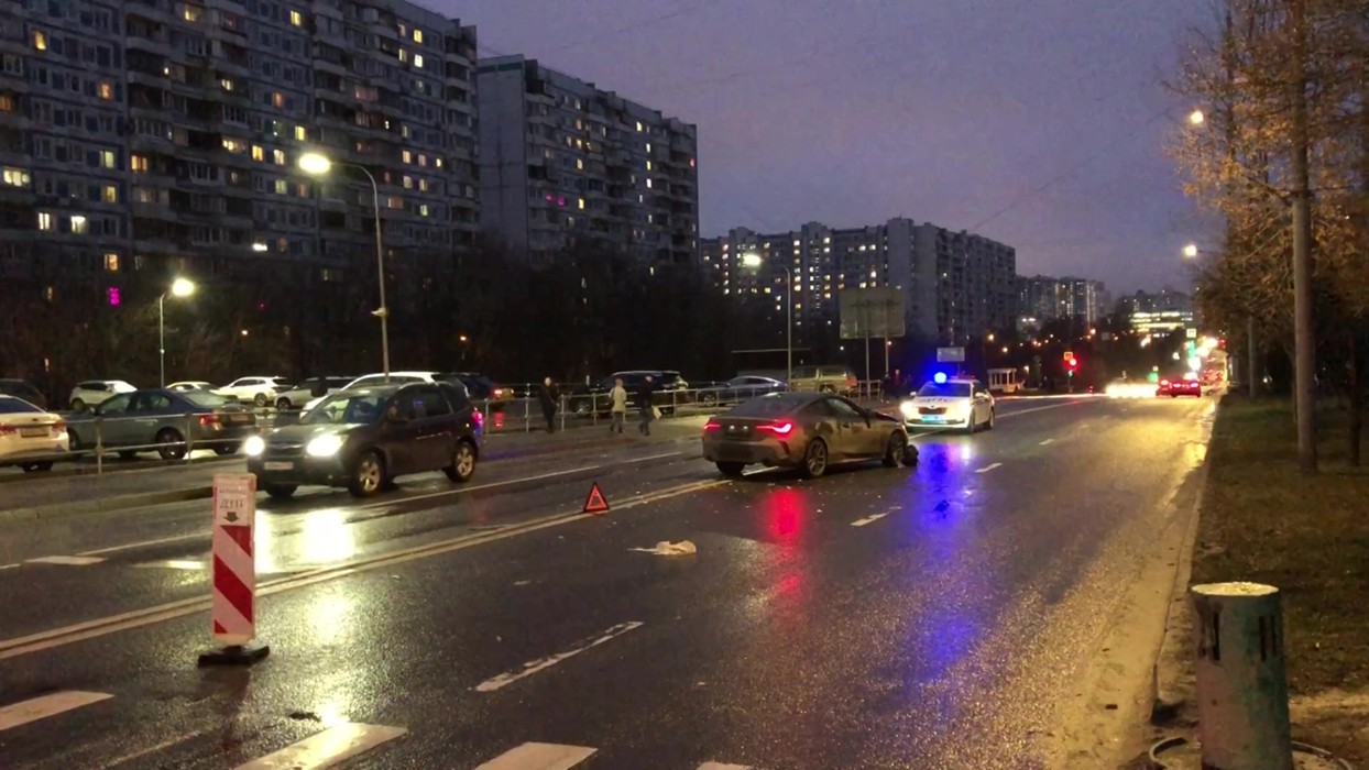 В москве сбили пешехода. Улицы Москвы. ДТП Южный округ Москва.