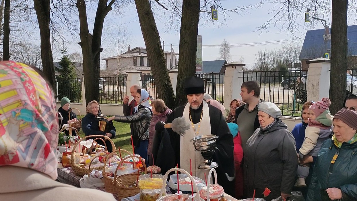 Пасха освящение куличей и яиц