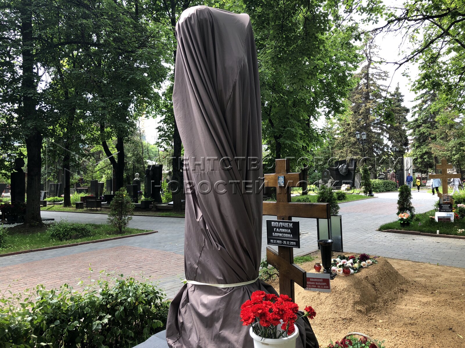 Могила волчек на новодевичьем кладбище фото сегодня