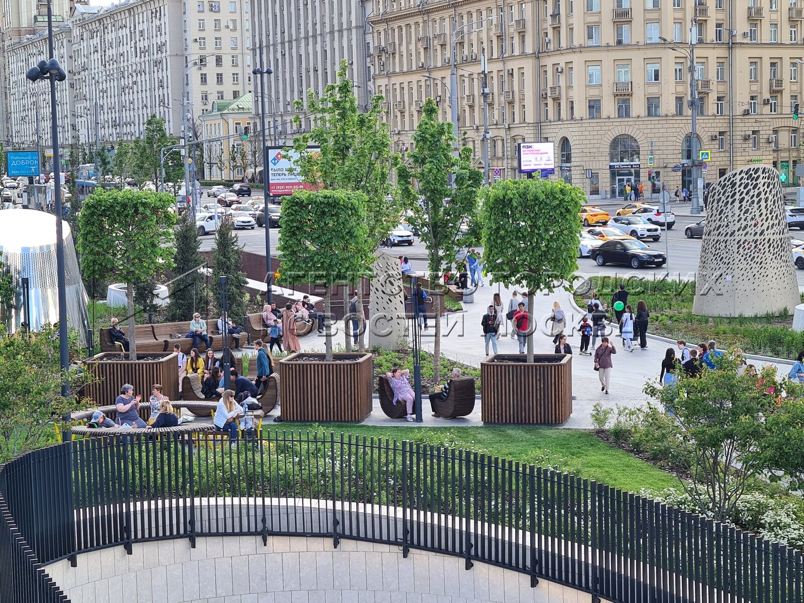 Парк на павелецкой площади фото